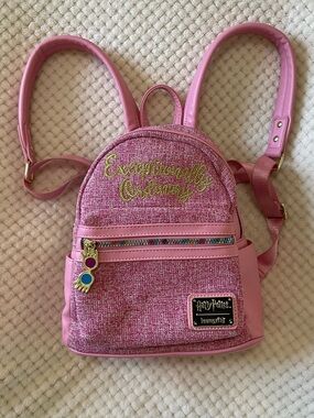 Harry Potter pink Luna Lovegood Loungefly backpack Exceptionally Ordinary